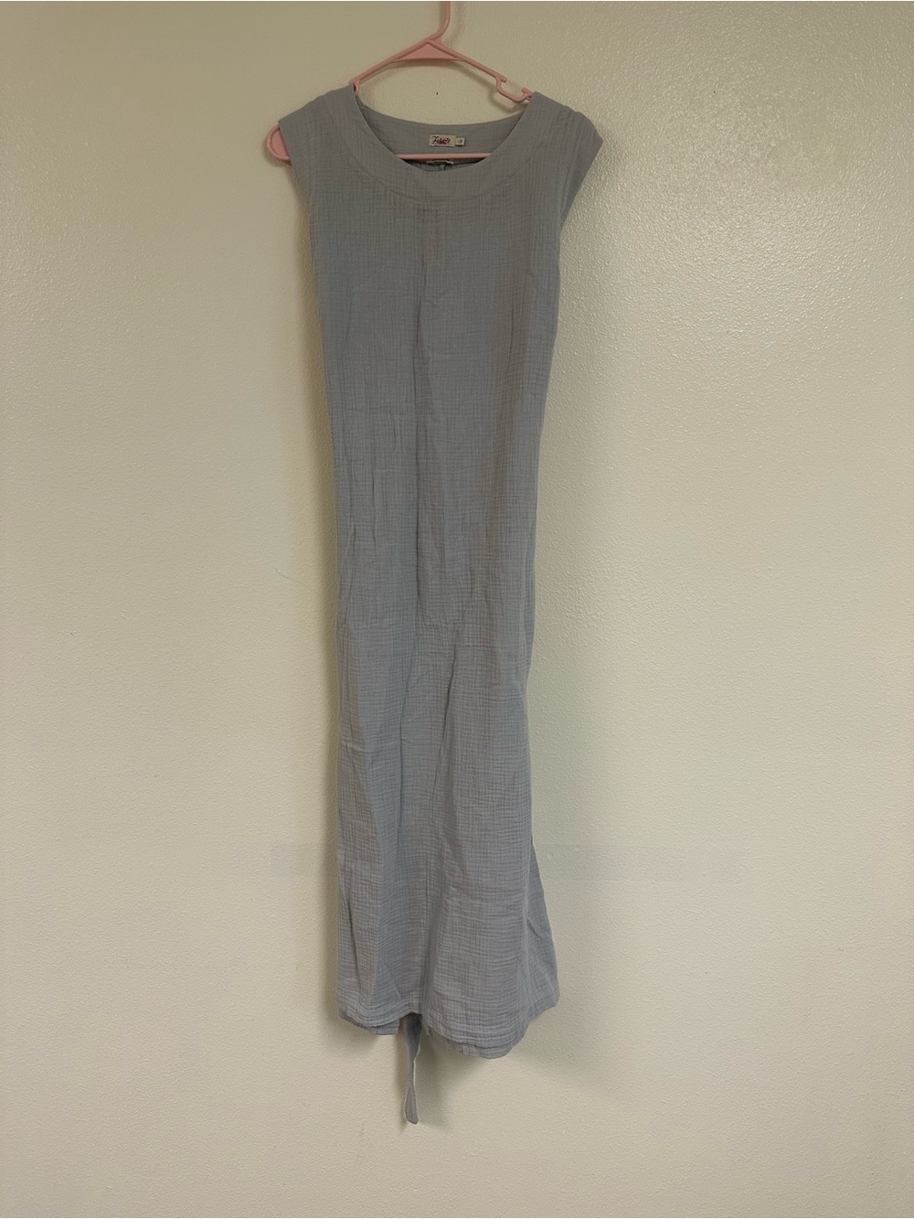 Faherty Dream Cotton Costa Dress Grey Dawn